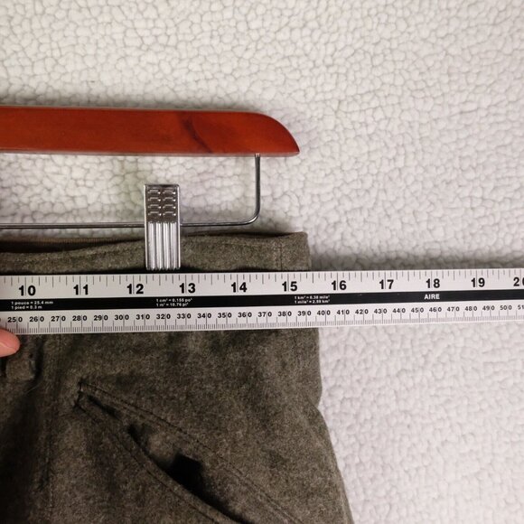 WW2 Pants Mens 30 X 29 Olive Green Wool Heavyweight Slash Pockets 1940 96 - Picture 6 of 12